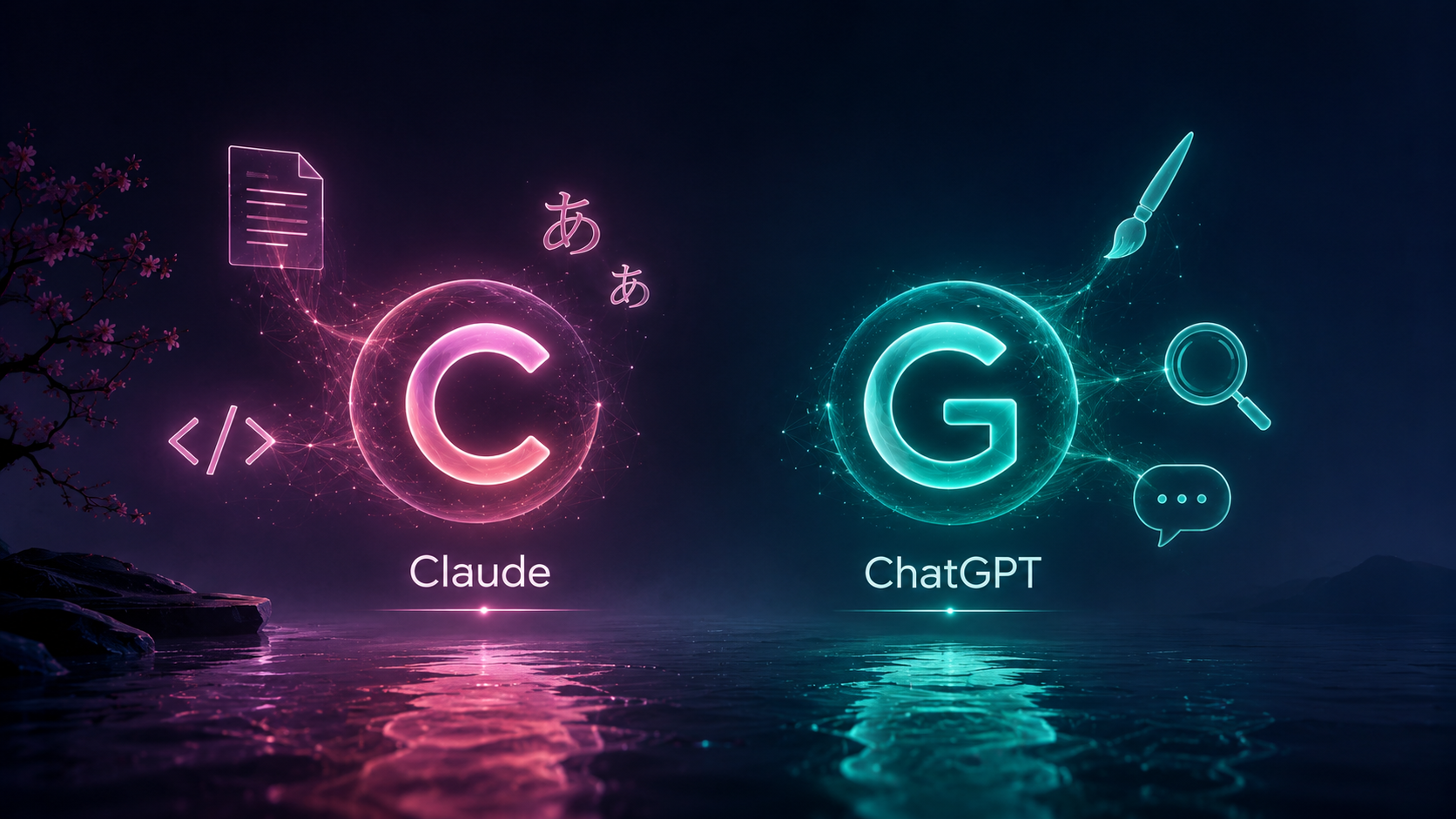 ClaudeとChatGPTの違い比較図